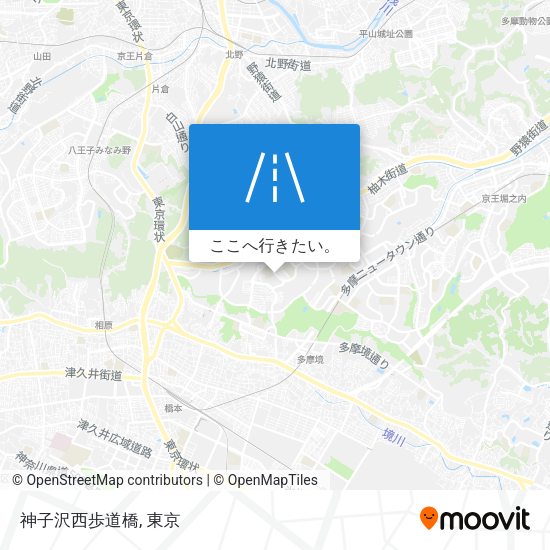 神子沢西歩道橋地図