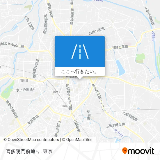 喜多院門前通り地図