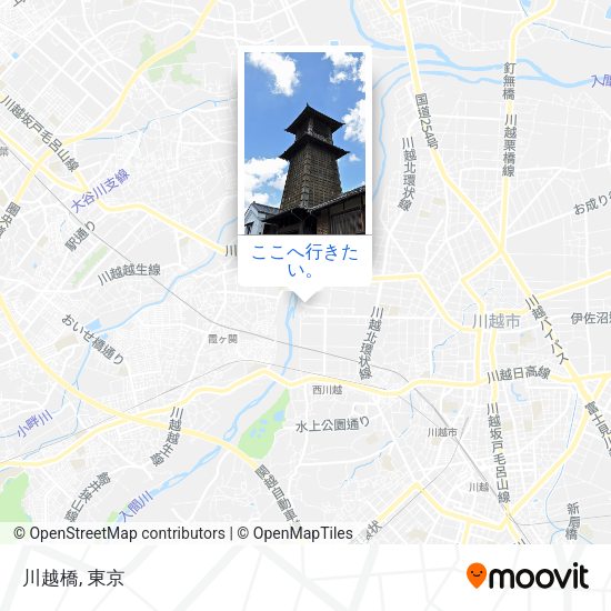 川越橋地図