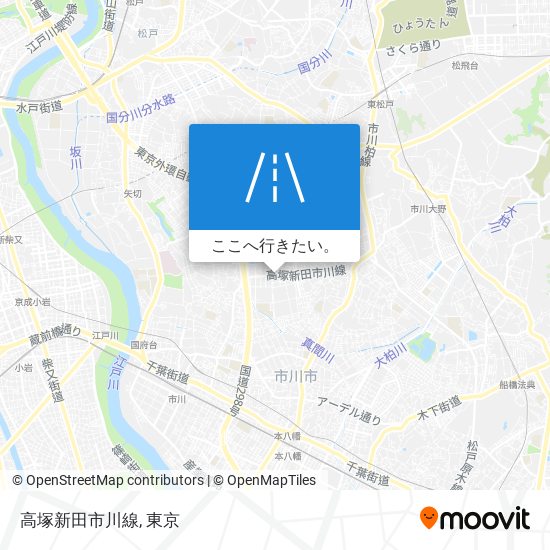 高塚新田市川線地図