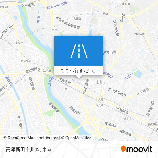 高塚新田市川線地図