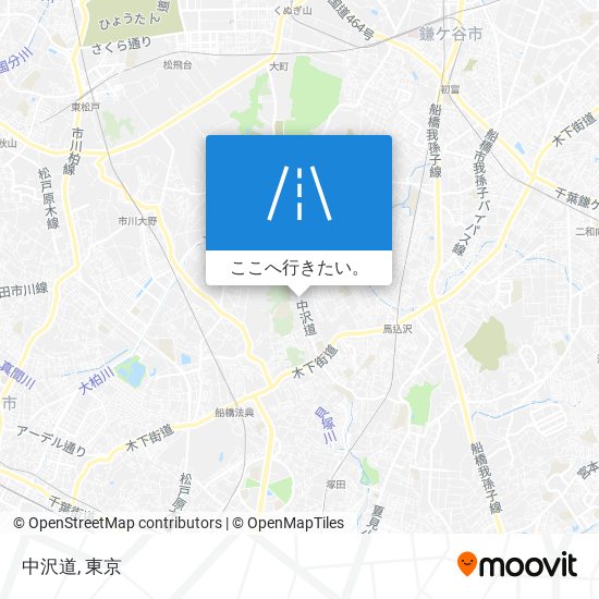 中沢道地図