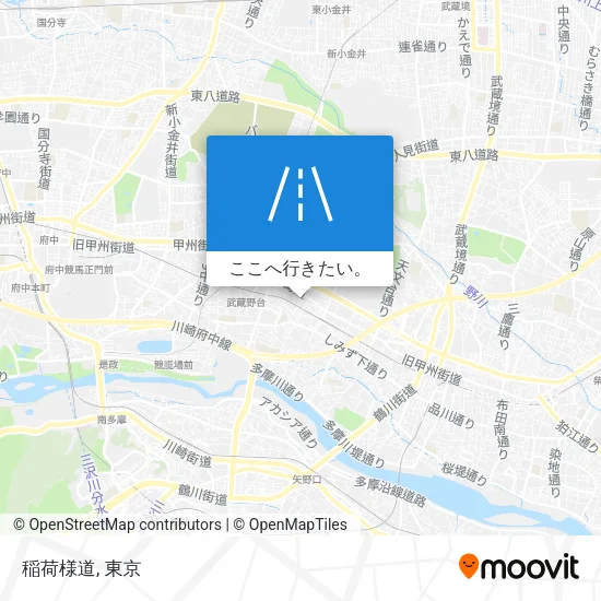 稲荷様道地図