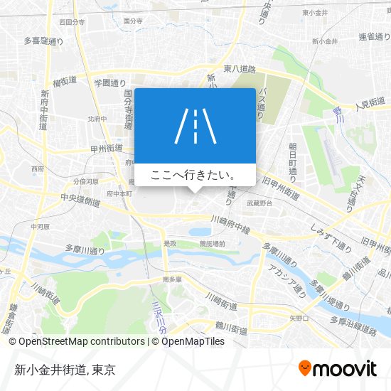 新小金井街道地図