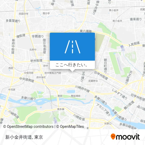 新小金井街道地図