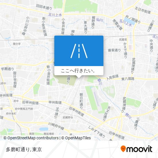 多磨町通り地図