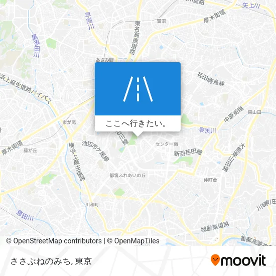 ささぶねのみち地図