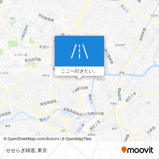 せせらぎ緑道地図