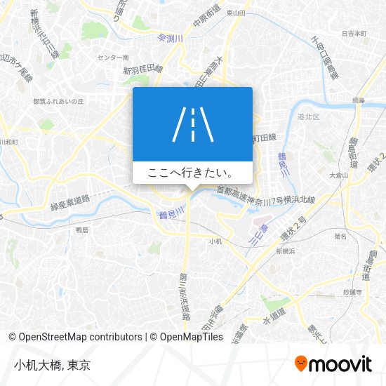 小机大橋地図