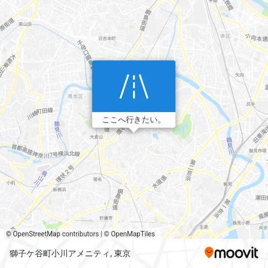 獅子ケ谷町小川アメニティ地図