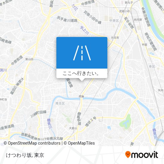 けつわり坂地図