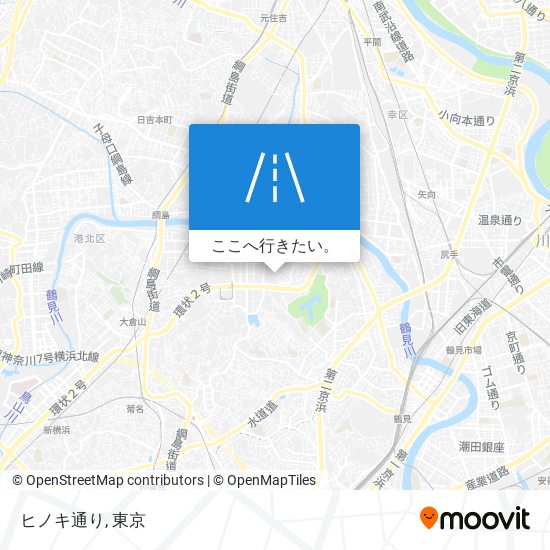 ヒノキ通り地図