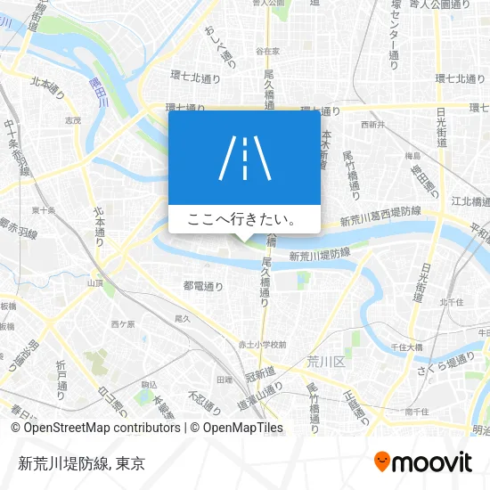 新荒川堤防線地図