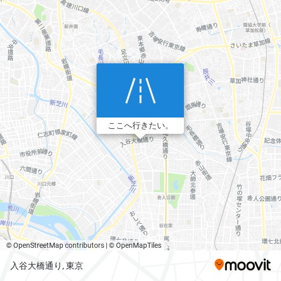 入谷大橋通り地図