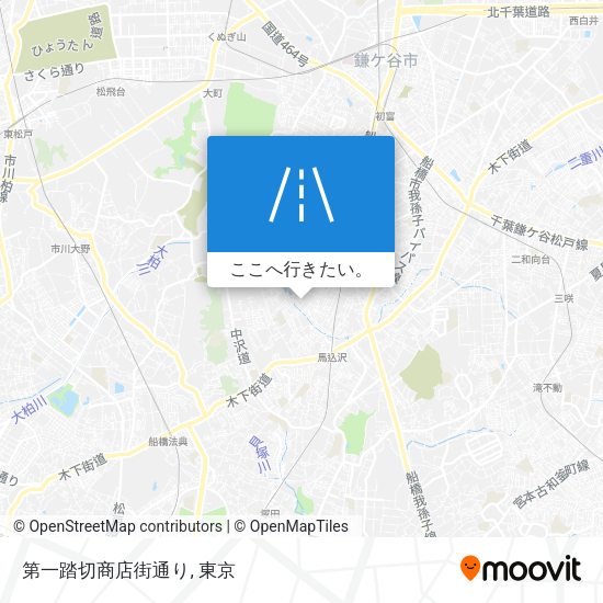 第一踏切商店街通り地図