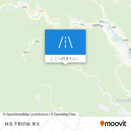 林道 不動沢線地図
