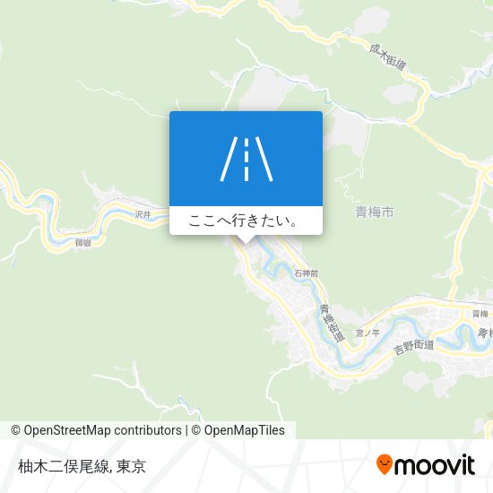 柚木二俣尾線地図