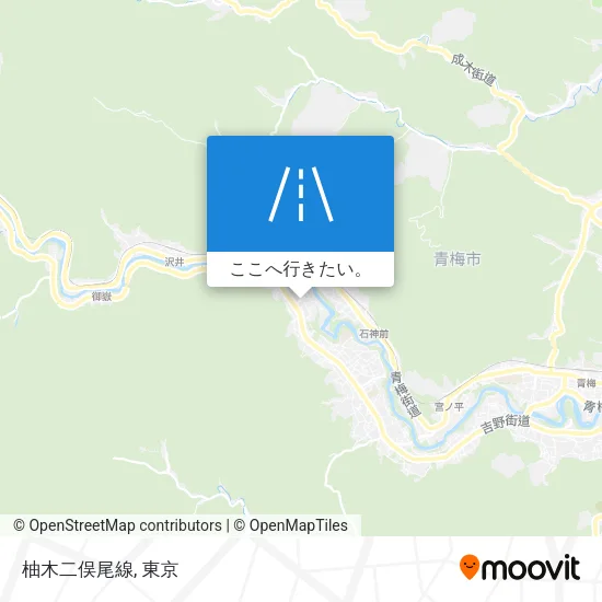 柚木二俣尾線地図