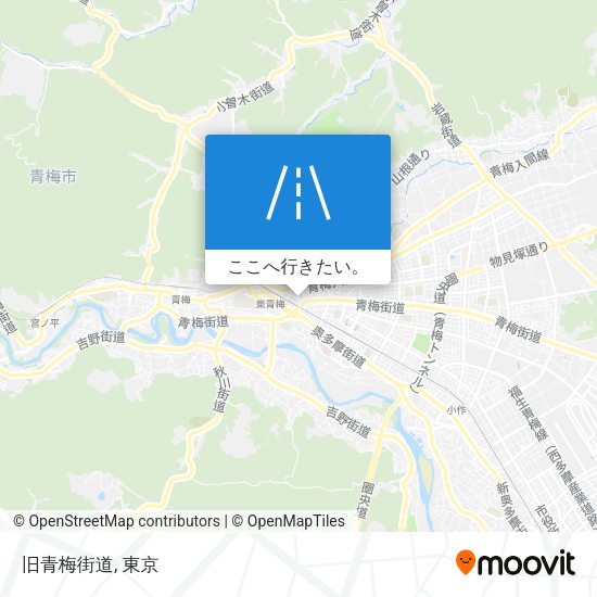 旧青梅街道地図