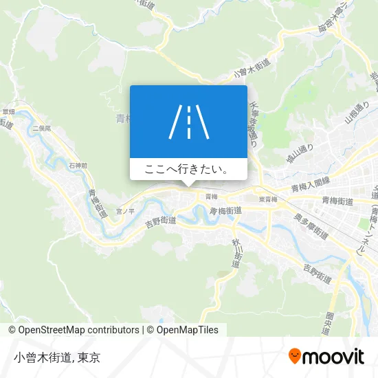小曾木街道地図
