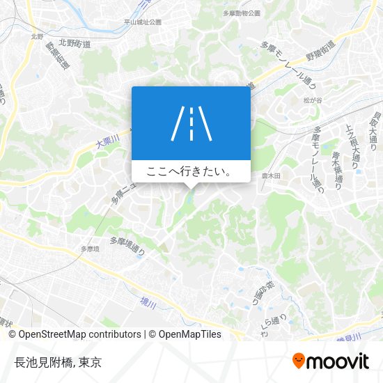 長池見附橋地図
