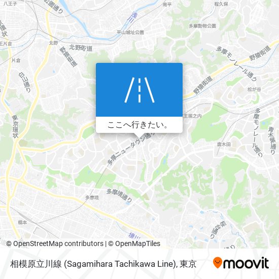 相模原立川線 (Sagamihara Tachikawa Line)地図