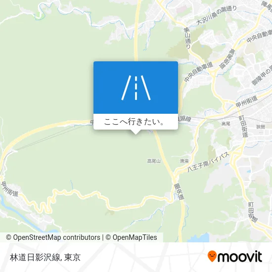 林道日影沢線地図