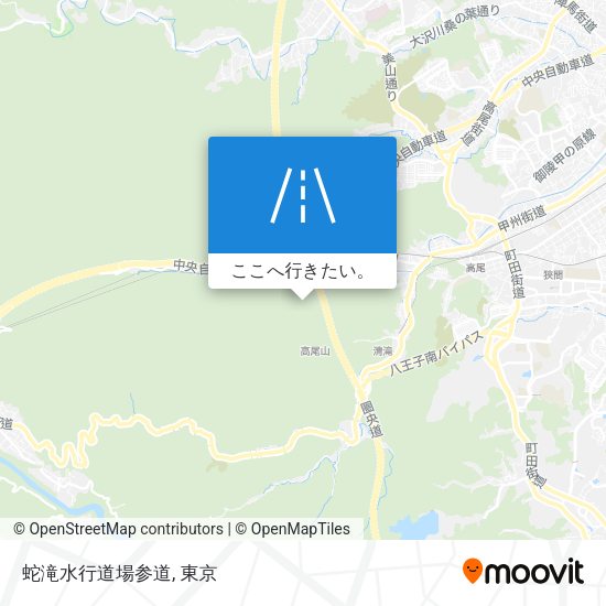 蛇滝水行道場参道地図