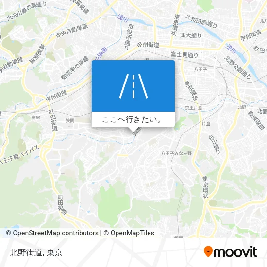 北野街道地図