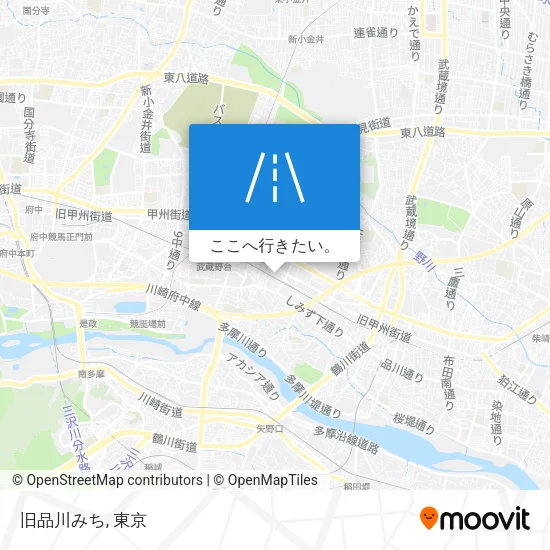 旧品川みち地図