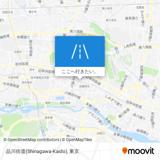 品川街道(Shinagawa-Kaido)地図