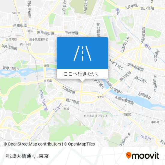 稲城大橋通り地図