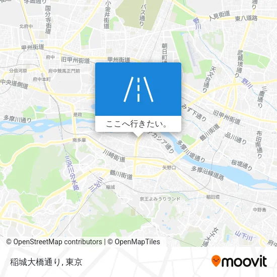 稲城大橋通り地図