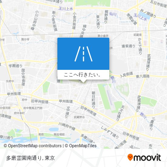 多磨霊園南通り地図