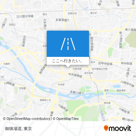御猟場道地図