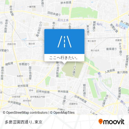 多磨霊園西通り地図