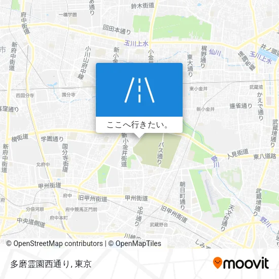 多磨霊園西通り地図