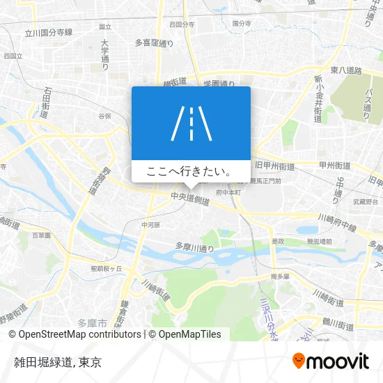 雑田堀緑道地図