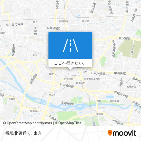 番場北裏通り地図