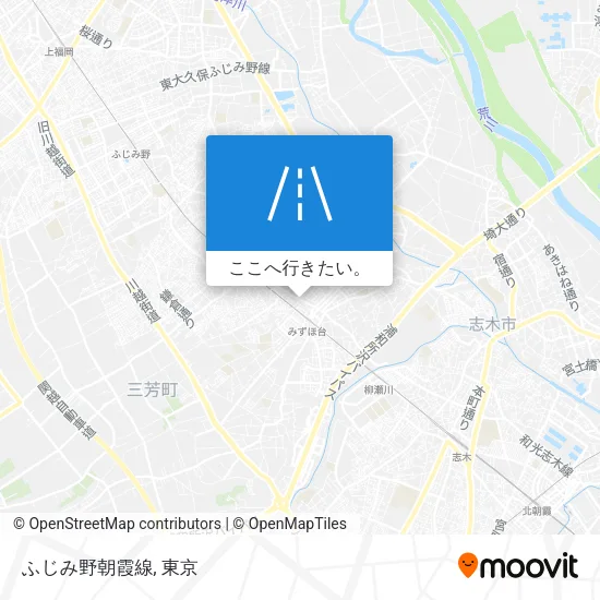ふじみ野朝霞線地図