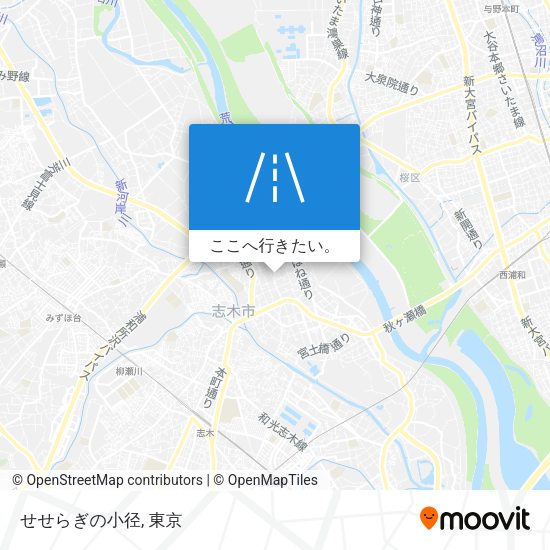 せせらぎの小径地図