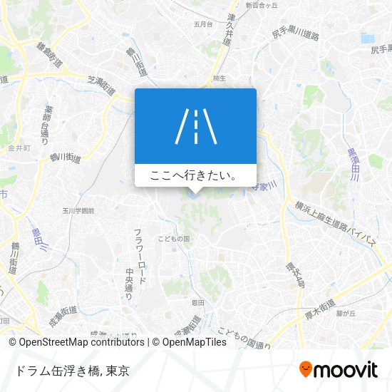 ドラム缶浮き橋地図
