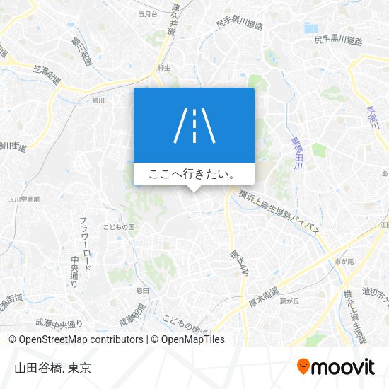 山田谷橋地図