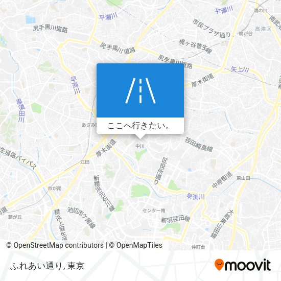 ふれあい通り地図