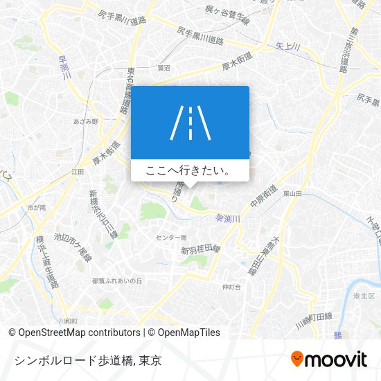 シンボルロード歩道橋地図