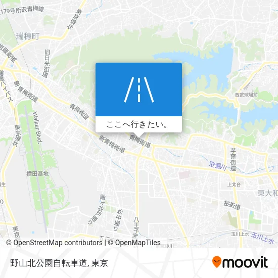 野山北公園自転車道地図