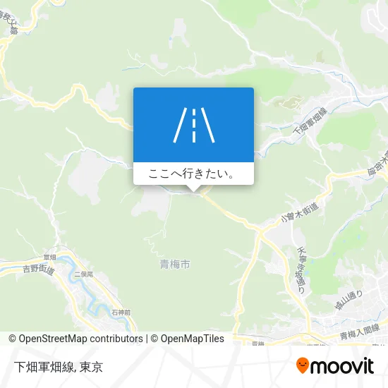 下畑軍畑線地図