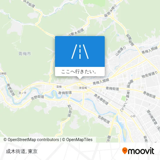 成木街道地図