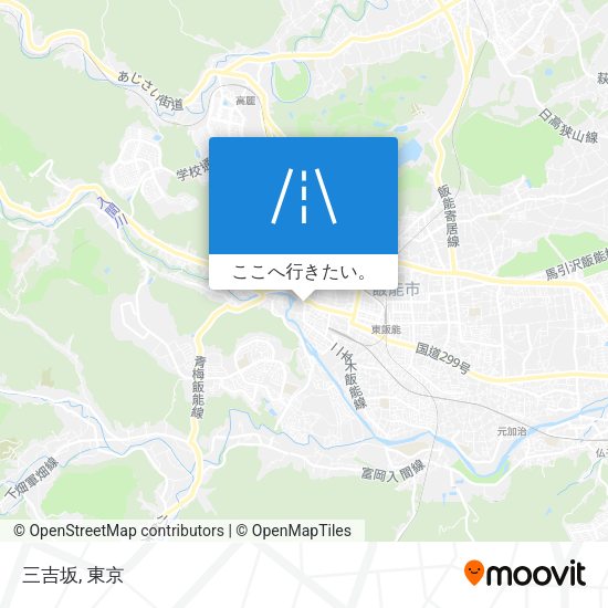 三吉坂地図