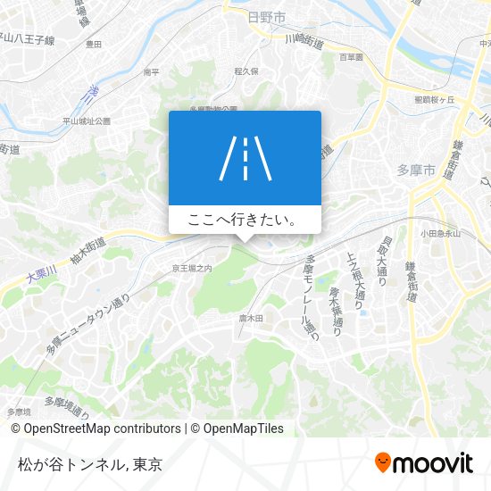松が谷トンネル地図
